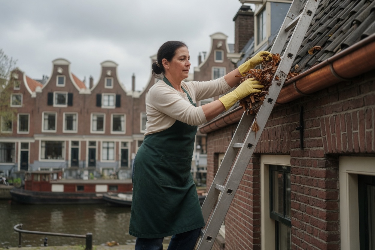 Schoonmaak daken of dakgoten / Roof or gutter cleaning