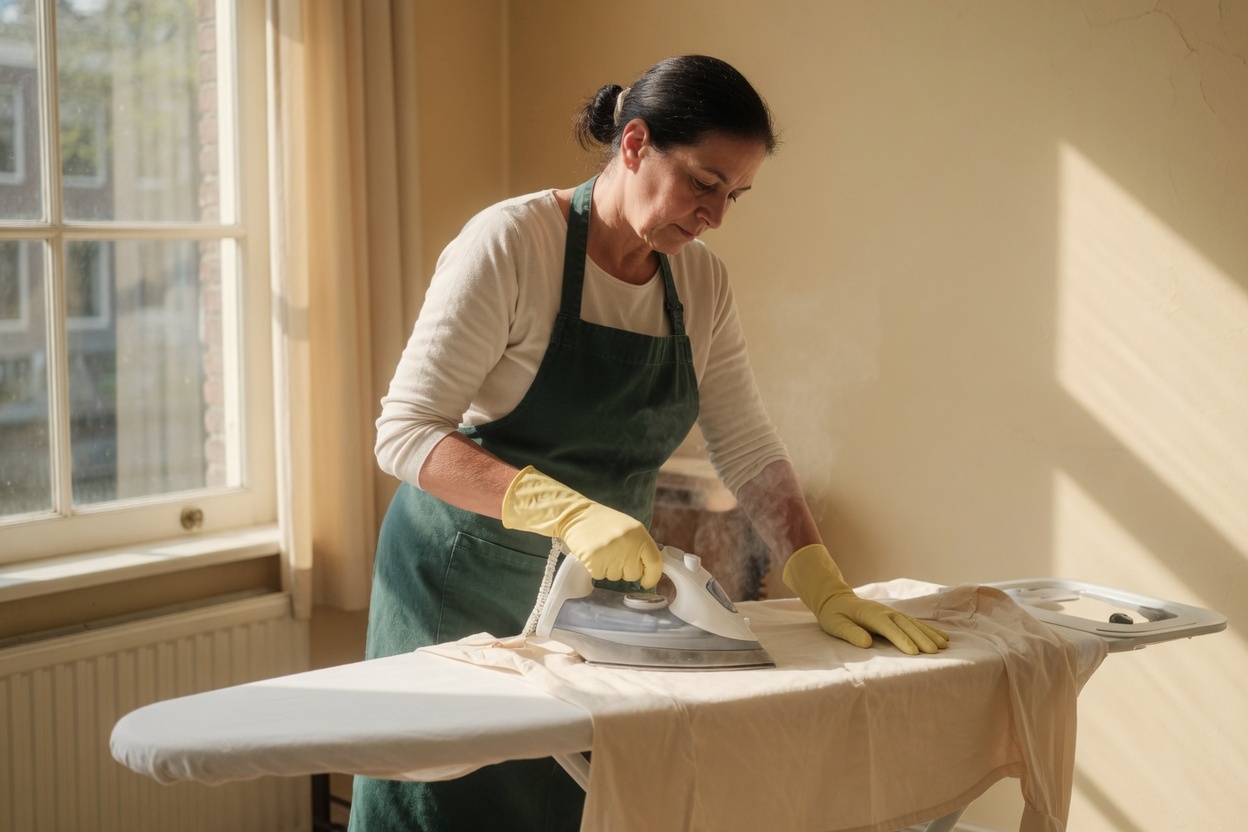 Kleding strijken en vouwen / Ironing and folding clothes